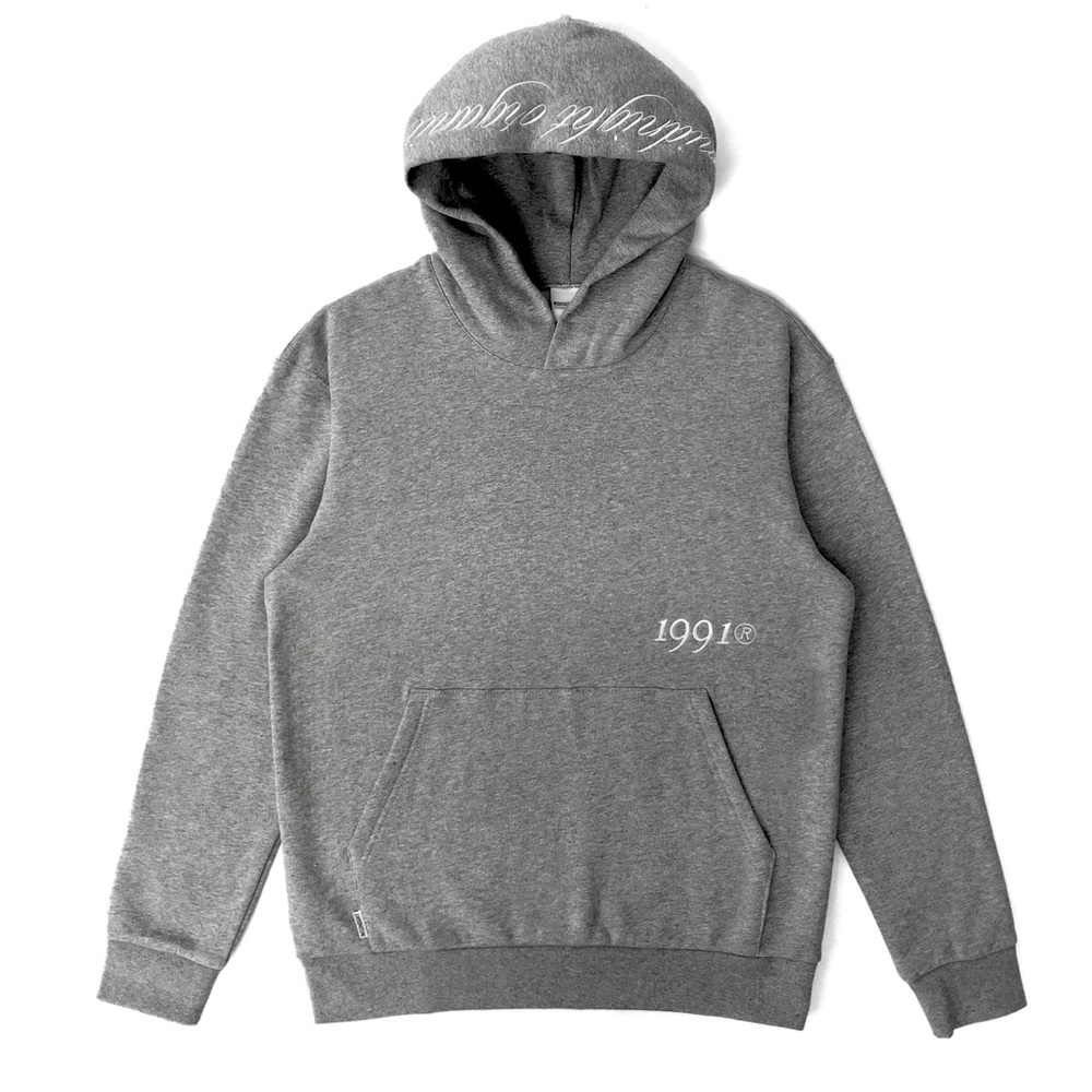 Grey midnight organic hoodie Large